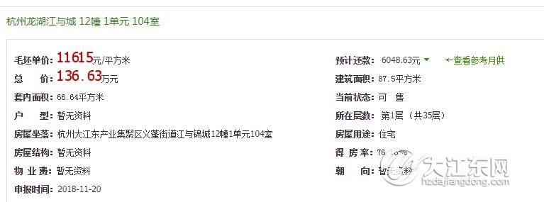 136万起！272套高层+54洋房，龙湖江与城天街高层震撼价入市！验资仅需20万