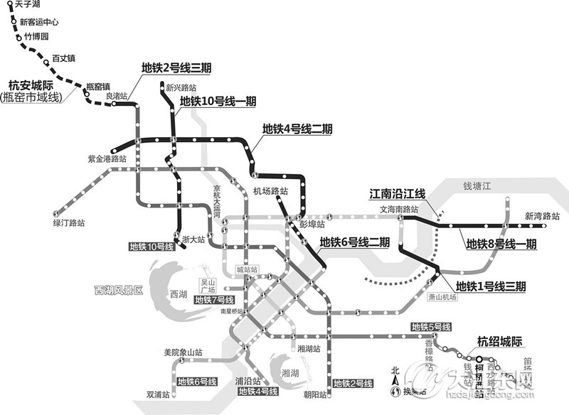 大江东再添一条地铁线!从桥头堡直通钱江世纪城!江南沿江线亮相