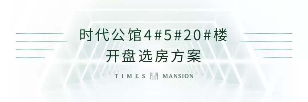 【大诚纪名府】4#5#20#楼开盘选房方案